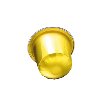 AluSense Premium Nespresso® Original compatible aluminium capsule in Yellow Gold