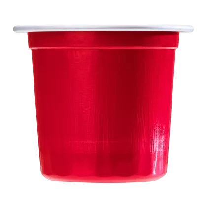 AluSense InfinityCup aluminium coffee pod in colour Scarlet Red, compatible with Keurig® brewers.