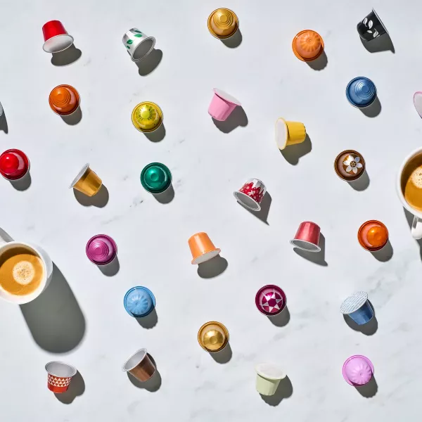 AluSense aluminium coffee capsule solutions in a wide range of colours and custom designs, compatible with Nespresso® and Keurig® systems.